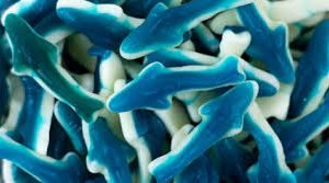 BLUE RASPBERRY SHARKS: 600MG